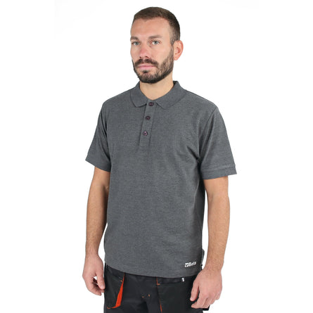 Beta Three-Button Cotton Work Polo Shirt - 7552G S