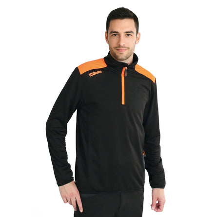 Beta Grid Microfleece Sweater - 7563N L