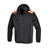 Beta Long-Zipped Hoodie Black With Anthracite Grey Inserts Size L - 7566NG - 7566NG L