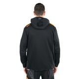 Beta Long-Zipped Hoodie Black With Anthracite Grey Inserts Size L - 7566NG - 7566NG L