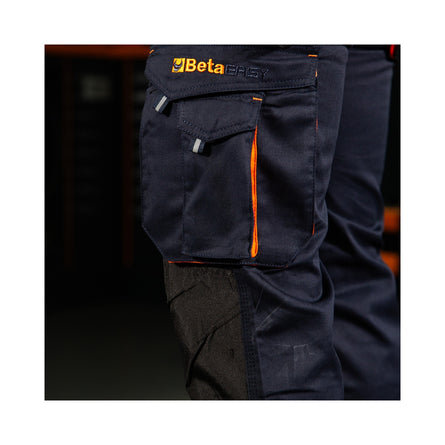 Beta Lightweight Blue Work Trousers Large - 7860B - 7860B L