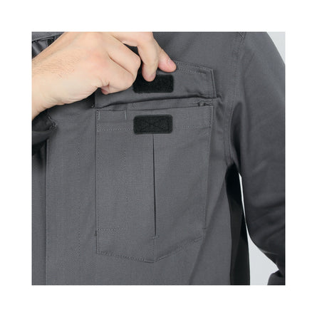 Beta Grey Cotton Stretch Work Overalls Size L - 7935MG - 7935MG L