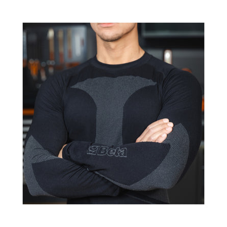 Beta Technical Stretch Long-Sleeved Undershirt With Graphene M-L - 7997GN - 7997GN M-L