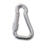 Robur Asymmetric Carabine Hook With Screw Nut Aisi 316 - 8276G 8X80