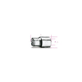 Beta 1/2 Inch Female Square Bit Holder Socket 10 Mm - 867PE - 867/2