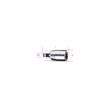 Beta 1/4 Inch Socket Driver For Slotted Head Screws 0.8 X 4 Mm - 900LP - 900LP 0,8X4