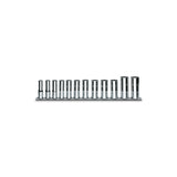 Beta 12-Piece Long Bi-Hex Hand Socket Set On Support 3/8 Inch - 910AS/L - 910ASL/SB12