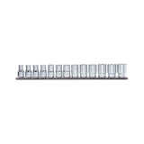 Beta 13-Piece 1/2 Inch Hexagon Hand Socket Set On Support Rail 10-22 Mm - 920A - 920A/SB13