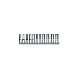 Beta 11-Piece 1/2In Drive Bi-Hex Long Socket Set On Support Rail - 920BL - 920BL/SB11