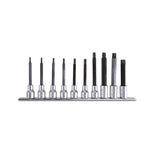 Beta 10-Piece Long Torx Socket Driver Set On Support Rail - 920TX - 920TX-L/SB10