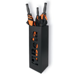 Betacollection Umbrella Stand Black Galvanized And Painted With Drip Tray - 9520P