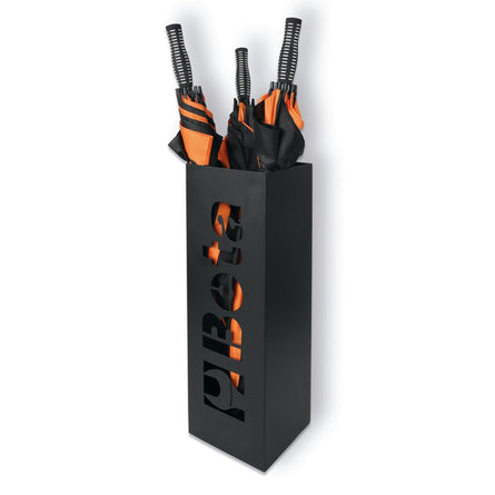 Betacollection Umbrella Stand Black Galvanized And Painted With Drip Tray - 9520P