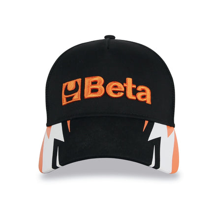 Betacollection Trucker Cap With Curved Visor Black - 9525TR