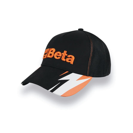 Betacollection Trucker Cap With Curved Visor Black - 9525TR