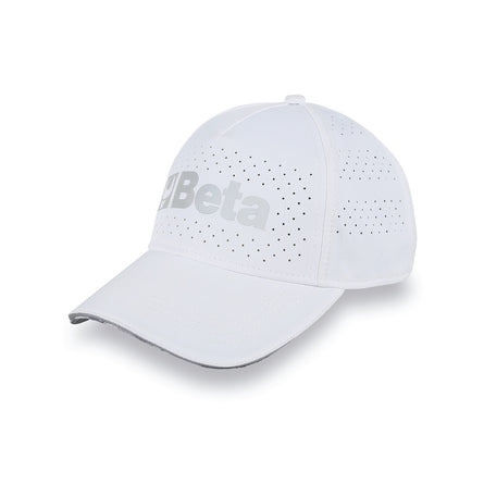 Betacollection Baseball Cap With Curved Visor White One Size - 9525WB
