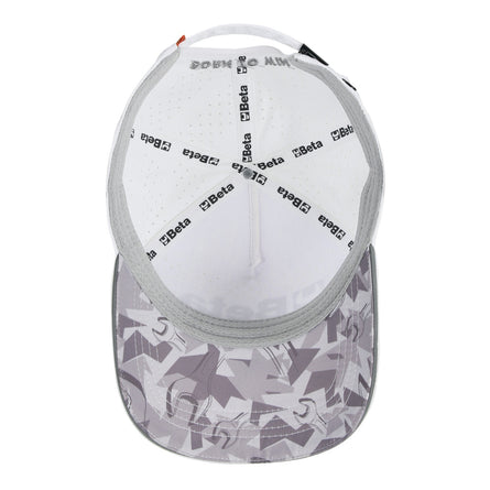 Betacollection Baseball Cap With Curved Visor White One Size - 9525WB