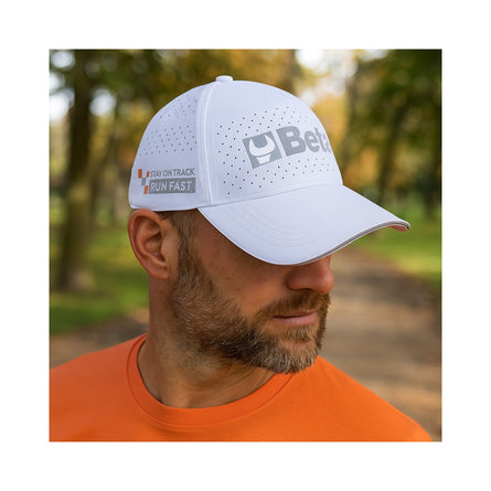 Betacollection Baseball Cap With Curved Visor White One Size - 9525WB