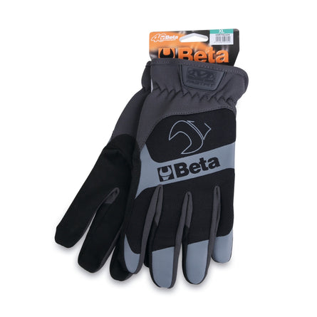 Betacollection Work Gloves With Stretch-Elastic Cuffs And Touchscreen-Capable Synthetic Leather - Size M - 9574B - 9574B M
