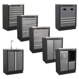 Superline PRO® 680mm Modular Cabinets – Floor, Drawer, Sink, Reel & Multifunction Units | Workshop Storage