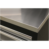 Superline PRO® 1.96m Modular Storage System – Wood or Stainless Steel Worktop | Heavy-Duty Garage & Workshop Cabinets