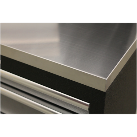 Superline PRO® 1.96m Modular Storage System – Wood or Stainless Steel Worktop | Heavy-Duty Garage & Workshop Cabinets