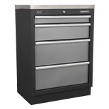 Tool cabinet with four drawers and Sealey branding on a white background