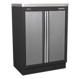 Superline PRO® 1.96m Modular Storage System – Wood or Stainless Steel Worktop | Heavy-Duty Garage & Workshop Cabinets