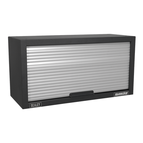 Black and silver tool cabinet with Sealey branding on a white background