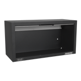 Black wall-mounted tool cabinet with Sealey branding on a white background