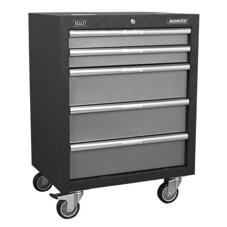 Superline PRO® 4.92m Modular Storage System – Wood or Stainless Steel Worktop | Professional Garage & Workshop Cabinets