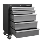 Superline PRO® Mobile Units – Workshop Trolley or 5-Drawer Mobile Cabinet | Heavy-Duty Modular Storage