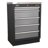 Superline PRO® 4.92m Modular Storage System – Wood or Stainless Steel Worktop | Professional Garage & Workshop Cabinets
