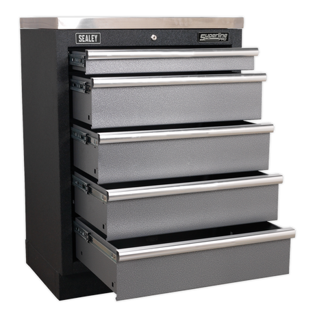 Sealey tool chest with multiple drawers on a white background