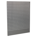 Sealey Superline Pro Gray pegboard with holes on a white background
