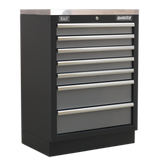 Superline PRO® 2.04m Modular Storage System – Wood or Stainless Steel Worktop | Heavy-Duty Garage & Workshop Cabinets