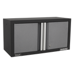 Sealey Superline Pro Black and gray storage cabinet with Sealey branding on a white background