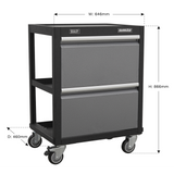 Superline PRO® Mobile Units – Workshop Trolley or 5-Drawer Mobile Cabinet | Heavy-Duty Modular Storage
