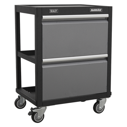 Superline PRO® Mobile Units – Workshop Trolley or 5-Drawer Mobile Cabinet | Heavy-Duty Modular Storage