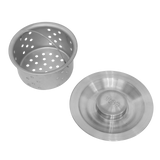 Two metal kitchen components on a white background