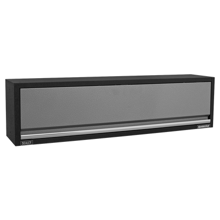 Tool cabinet drawer with gray interior and black exterior on a white background