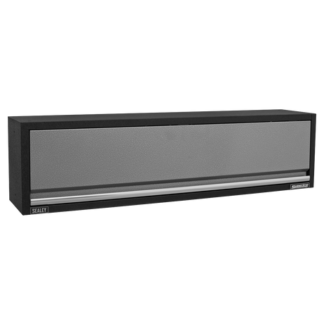 Tool cabinet drawer with gray interior and black exterior on a white background