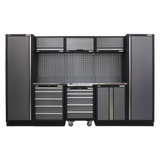Superline PRO® 3.24m Modular Storage System – Wood or Stainless Steel Worktop | Professional Garage & Workshop Cabinets