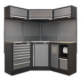 Superline PRO® 1.55m Corner Modular Storage System with Choice of Worktop