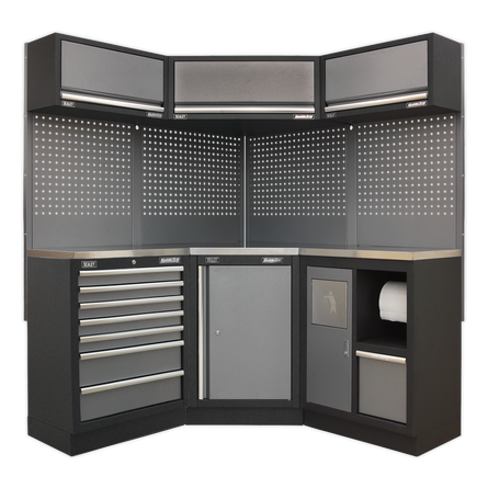 Superline PRO® 1.55m Corner Modular Storage System with Choice of Worktop