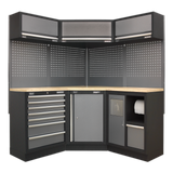 Superline PRO® 1.55m Corner Modular Storage System with Choice of Worktop