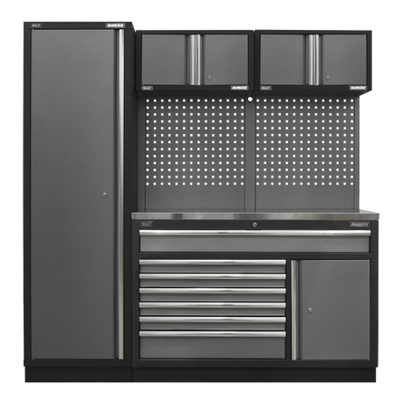 Superline PRO® 1.96m Modular Storage System with Choice of Worktop