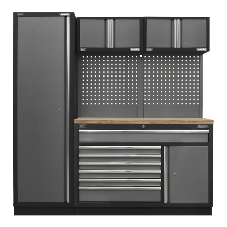 Superline PRO® 1.96m Modular Storage System with Choice of Worktop
