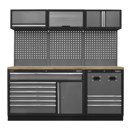 Superline PRO® 2.04m Modular Storage System Combo with Choice of Worktop