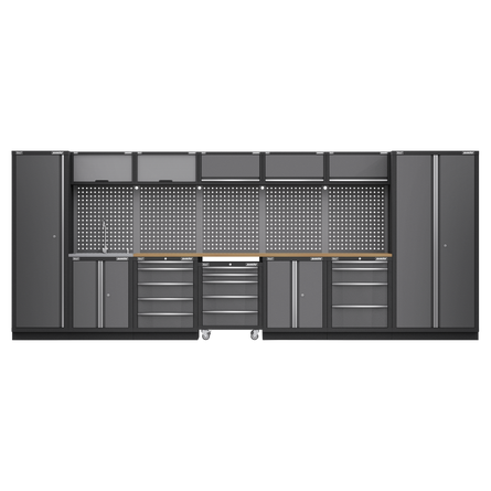 Superline PRO® 4.92m Modular Storage System | Wood or Stainless | Workshop Storage