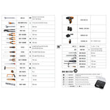 Betaworker 147-Piece General Maintenance Tool Case With 12V Ultracompact Drill - BW 2056E 12V/19P